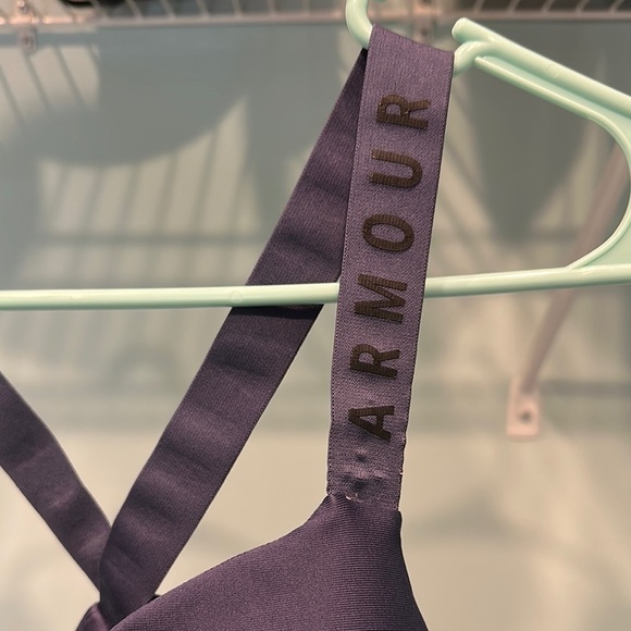 Under Armour navy Sports Bra with V-Back Design - Picture 3 of 5